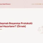 Anlaşmalı Boşanma Protokolü Nasıl Hazırlanır? (Örnek)