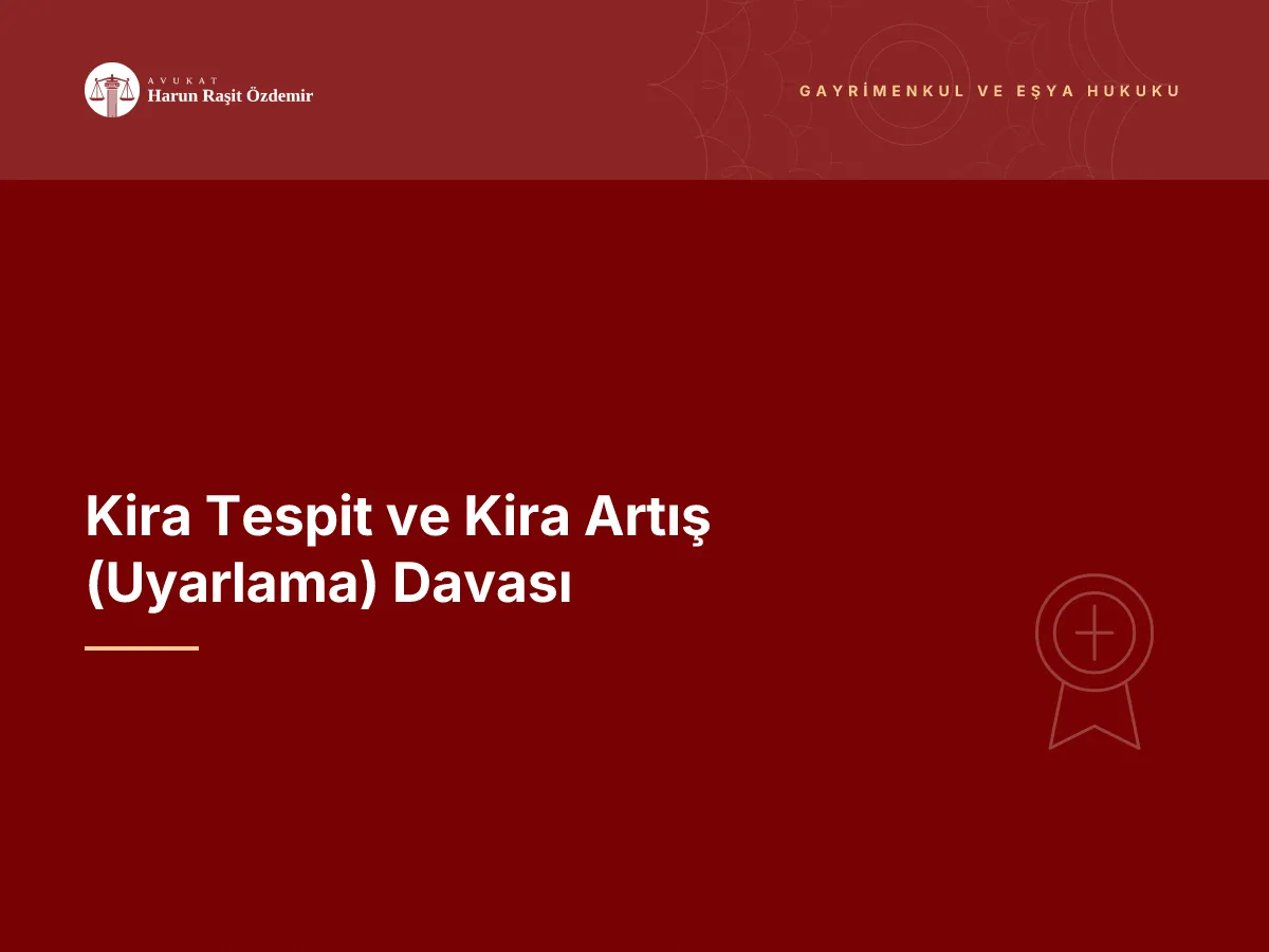 Kira Tespit ve Kira Artış (Uyarlama) Davası